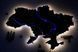 Деталізована карта України з підсвіткою річок та по контуру колір Black 2162160 фото 2