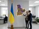 Многослойная карта Киевской области, с подсветкой рек, цвет Палисандр 5212820 фото 1