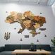 Карта Украины многослойная 3D с реками и дорогами цвет Warm 22217125 фото 1
