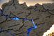 Карта Украины с подсветкой рек и по контуру цвета Natural river 2132030 фото 6